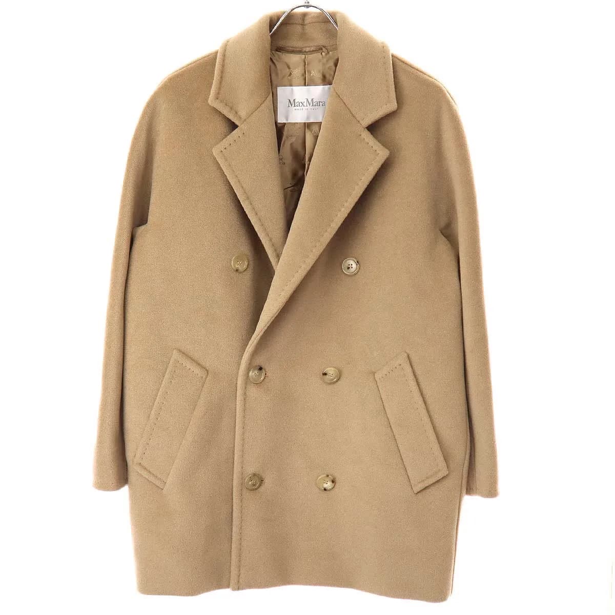 MAXMARA マックスマーラ REBUS 101801 ショートダブルブレストジャケット アイコンショートコート