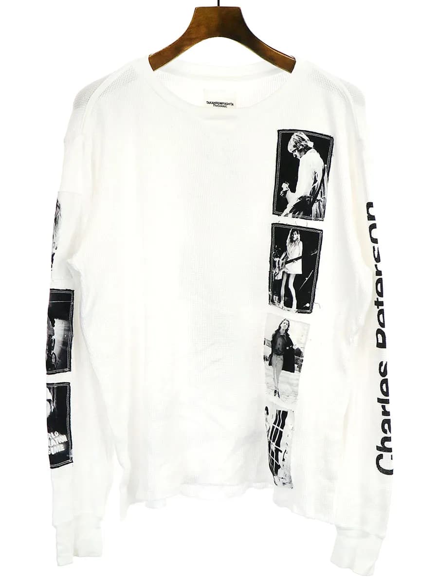 TAKAHIROMIYASHITA The SoloIst. タカヒロミヤシタ ザ ソロイスト Charles Peterson crew neck waffle tee パッチワークデザインワッフルカットソー