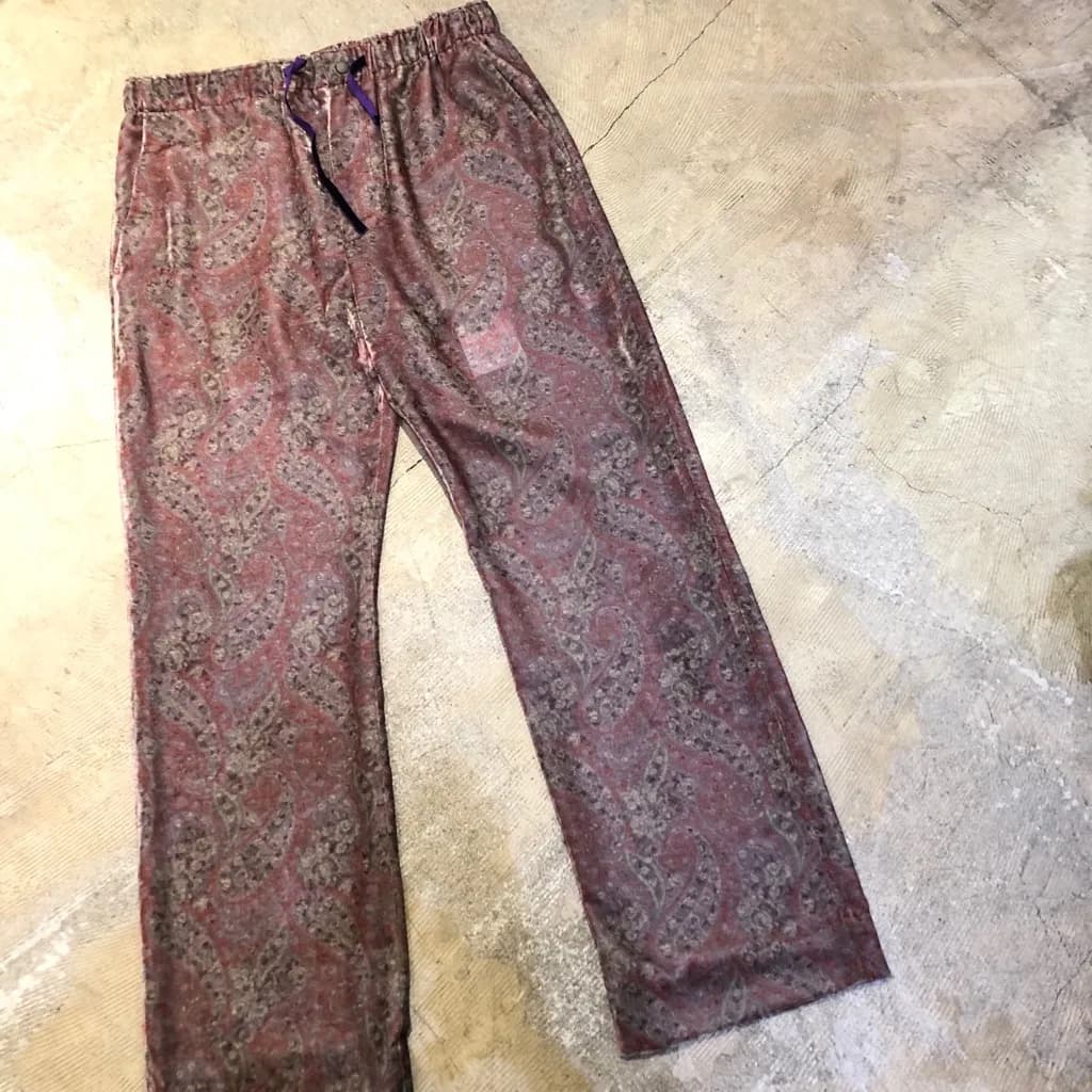 NEEDLES Needles 19SS FS String Easy Pant/Poly Velvet – Paisely