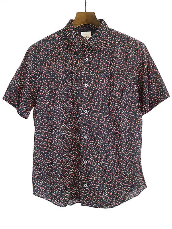 Paul Smith ポールスミス 19AW POPPIES プリント半袖シャツ
