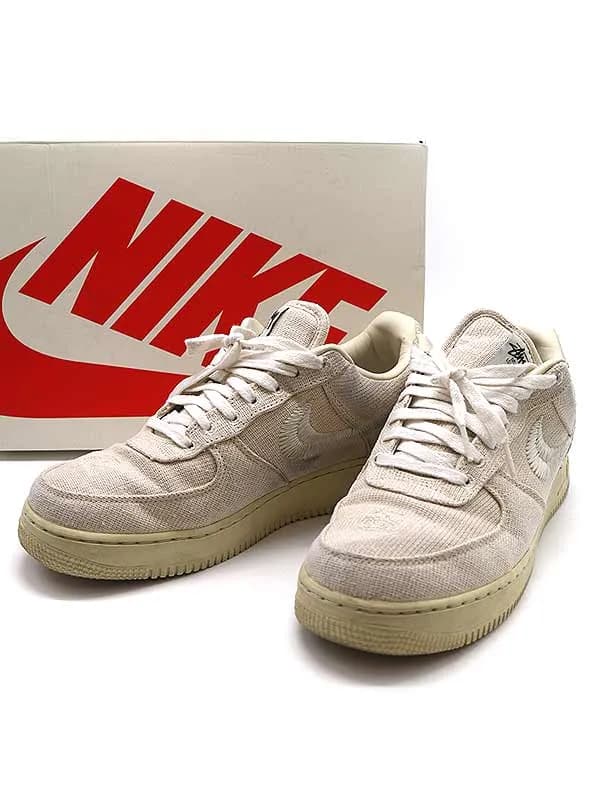 NIKE ナイキ×ステューシー AIR FORCE 1 LOW "FOSSIL STONE" スニーカー ベージュ 29cm CZ9084-200