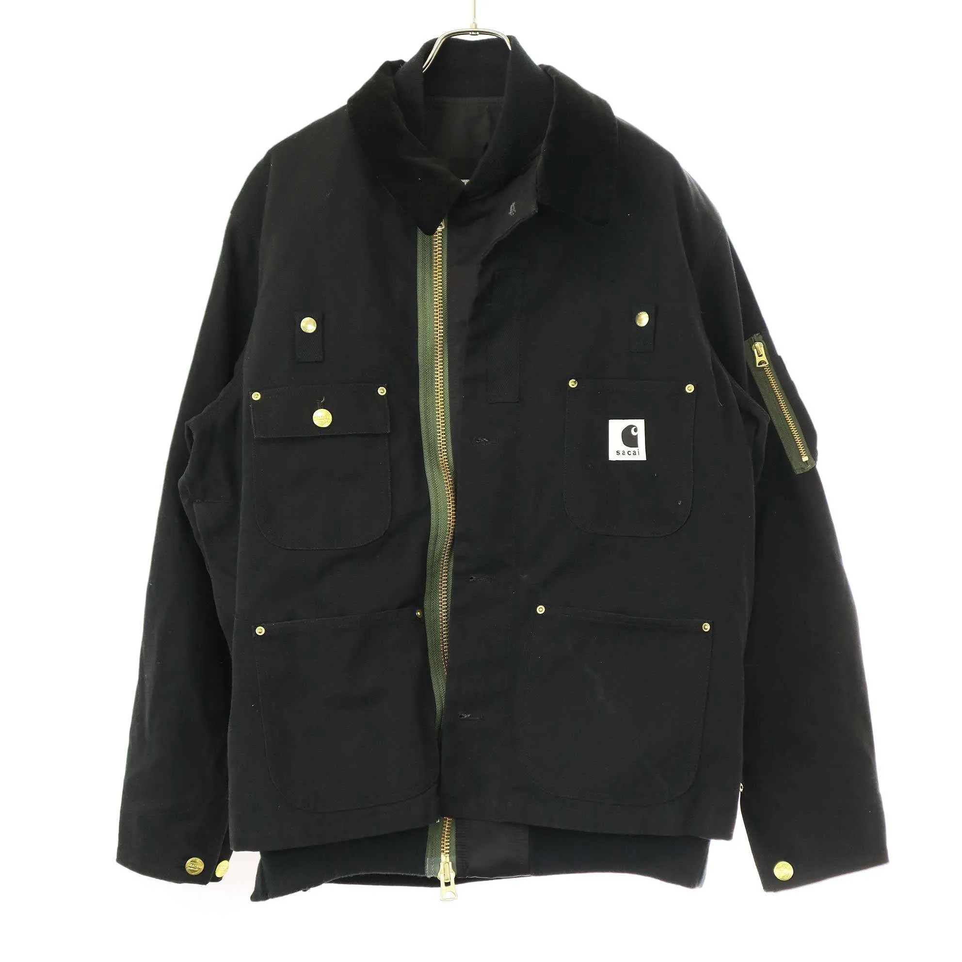 sacai サカイ カーハート 23AW MA-1 JK Michigan ミックスジャケット 23-03110M