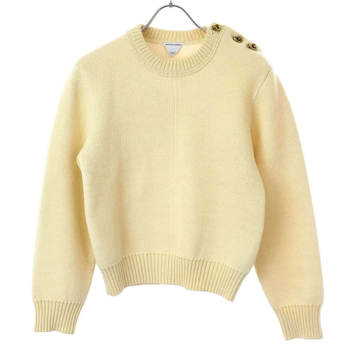 BOTTEGA VENETA ボッテガヴェネタ 23SS ショルダーボタン ウールニットセーター