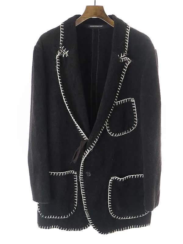 Yohji Yamamoto ヨウジヤマモトプールオム 12AW ステッチパイルジャケット