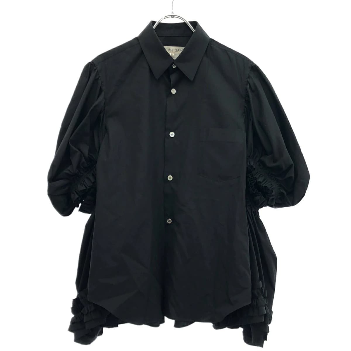 COMME des GARCONS コムデギャルソン 19AW カットアウト ボリュームフリルブラウスシャツ