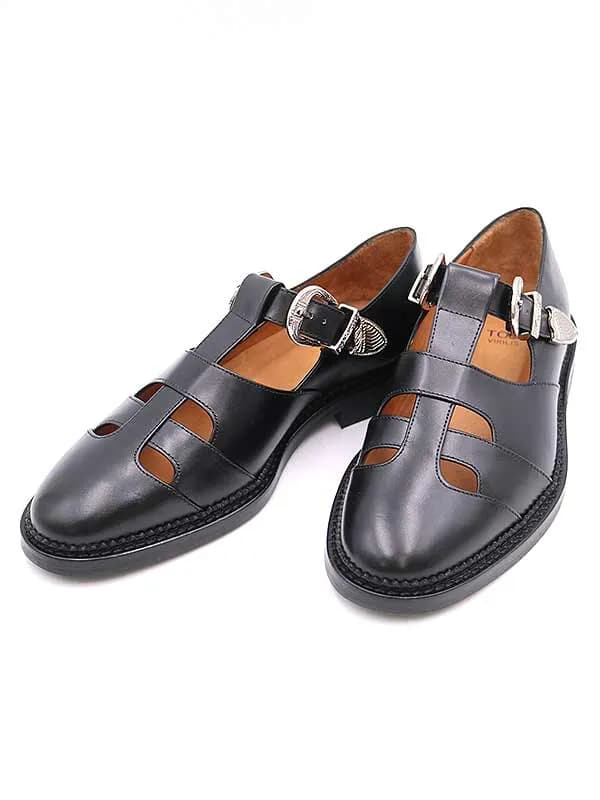 TOGA トーガ ビリリース 20SS T-STRAP SHOES Tストラップレザーシューズ