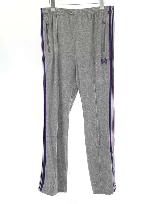 NEEDLES ニードルズ 22SS Narrow Track Pant - C/PE Velour サイドラインベロアトラックパンツ