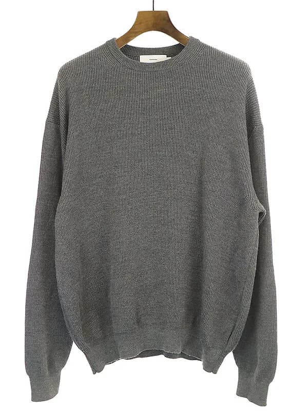 Graphpaper グラフペーパー 19AW HIGH DENSITY CREW NECK ミドルゲージニットセーター