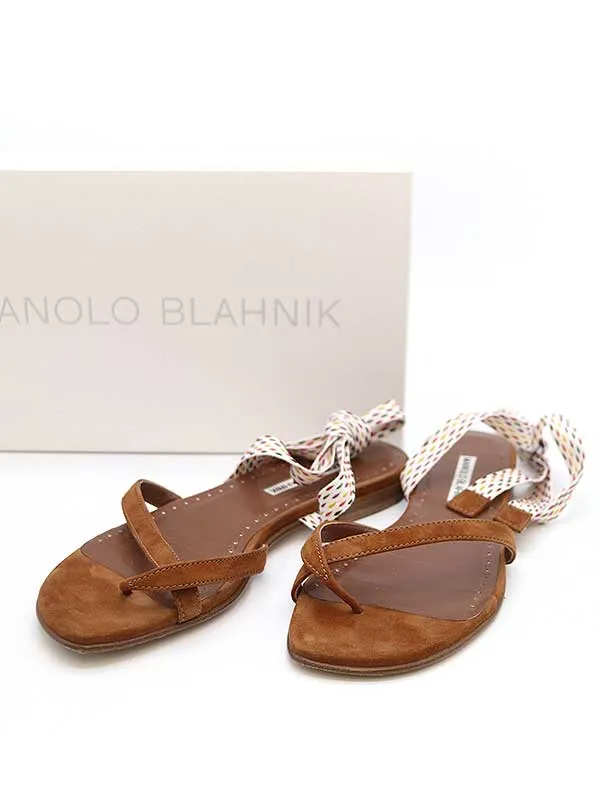 MANOLO BLAHNIK マノロブラニク NASTRAFLA ストラップサンダル