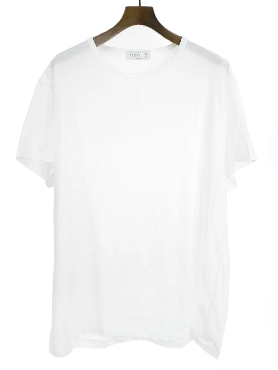 Yohji Yamamoto ヨウジヤマモトプールオム ラウンドネックハーフスリーブTシャツ