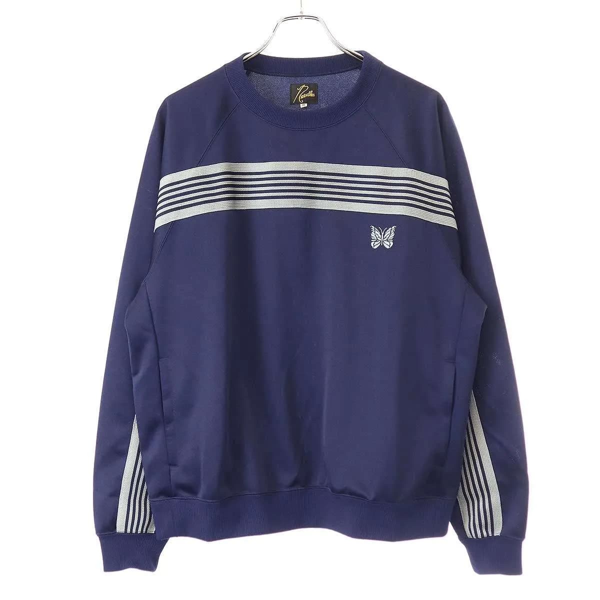 NEEDLES ニードルズ 24SS BEAMS JAPAN別注 Track Crew Neck Shirt トラッククルーネックプルオーバーシャツ OT1525
