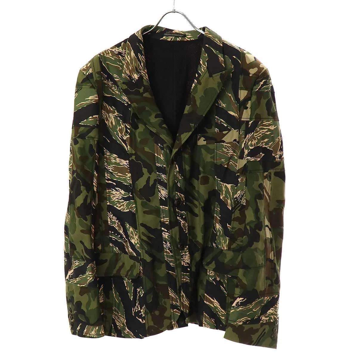 Yohji Yamamoto ヨウジヤマモト プールオム 10SS カモフラージュパッチワーク テーラードジャケット