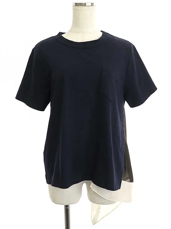 sacai サカイ 21AW スカーフドッキングTシャツ