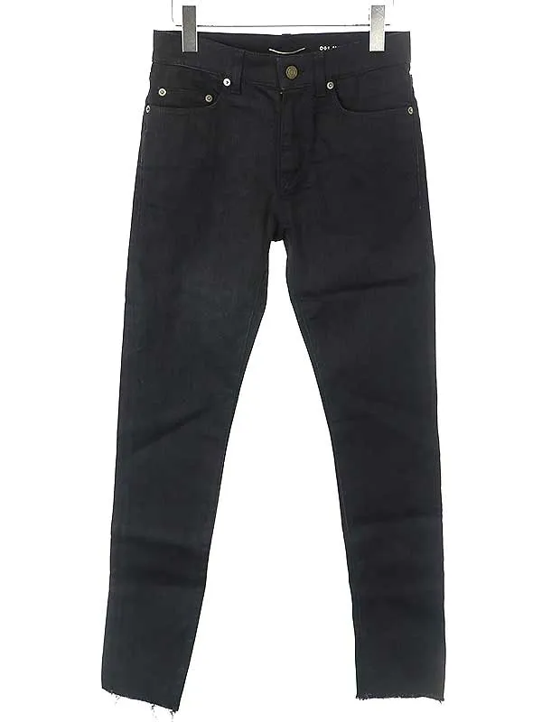 SAINT LAURENT サンローラン パリ 16SS D01M SK-MW カットオフストレッチスキニーデニムパンツ