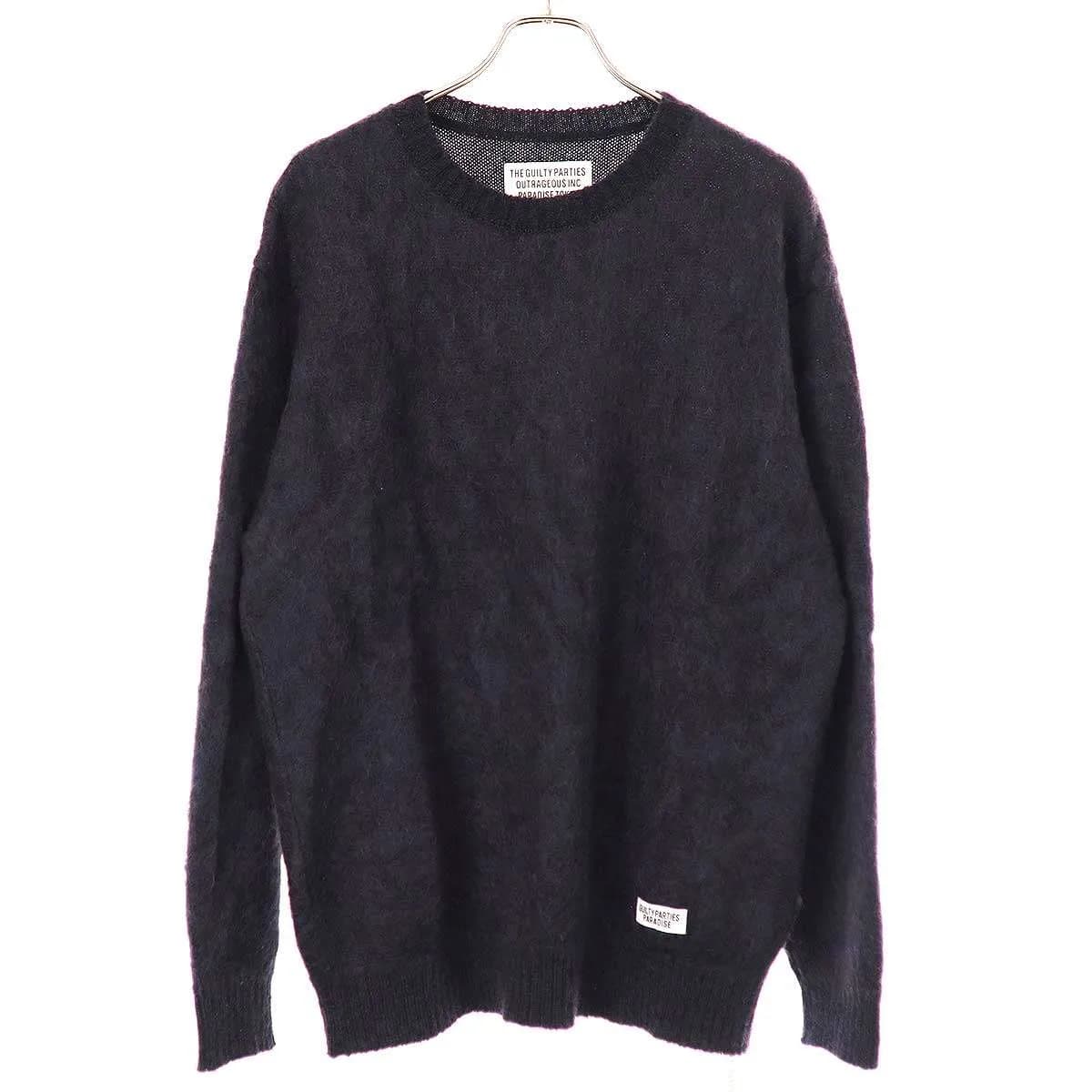 WACKO MARIA ワコマリア 23AW MIX MOHAIR CREW NECK SWEATER ミックスモヘアクルーネックニットセーター