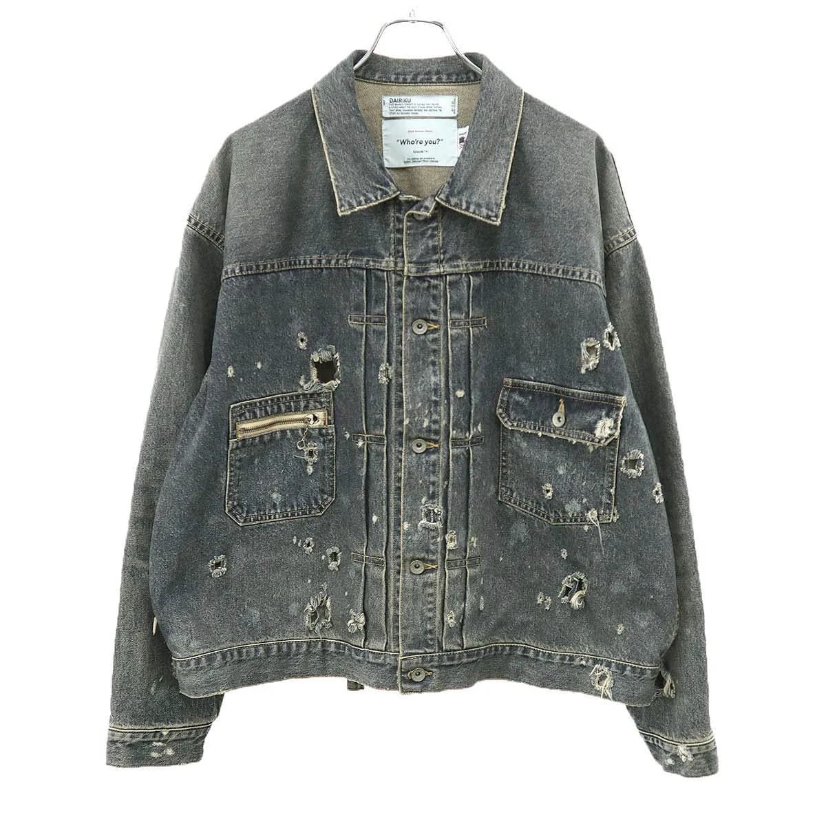 DAIRIKU ダイリク 24AW Super Damage 2pkt Denim Jacket スーパーダメージツーポケットデニムジャケット