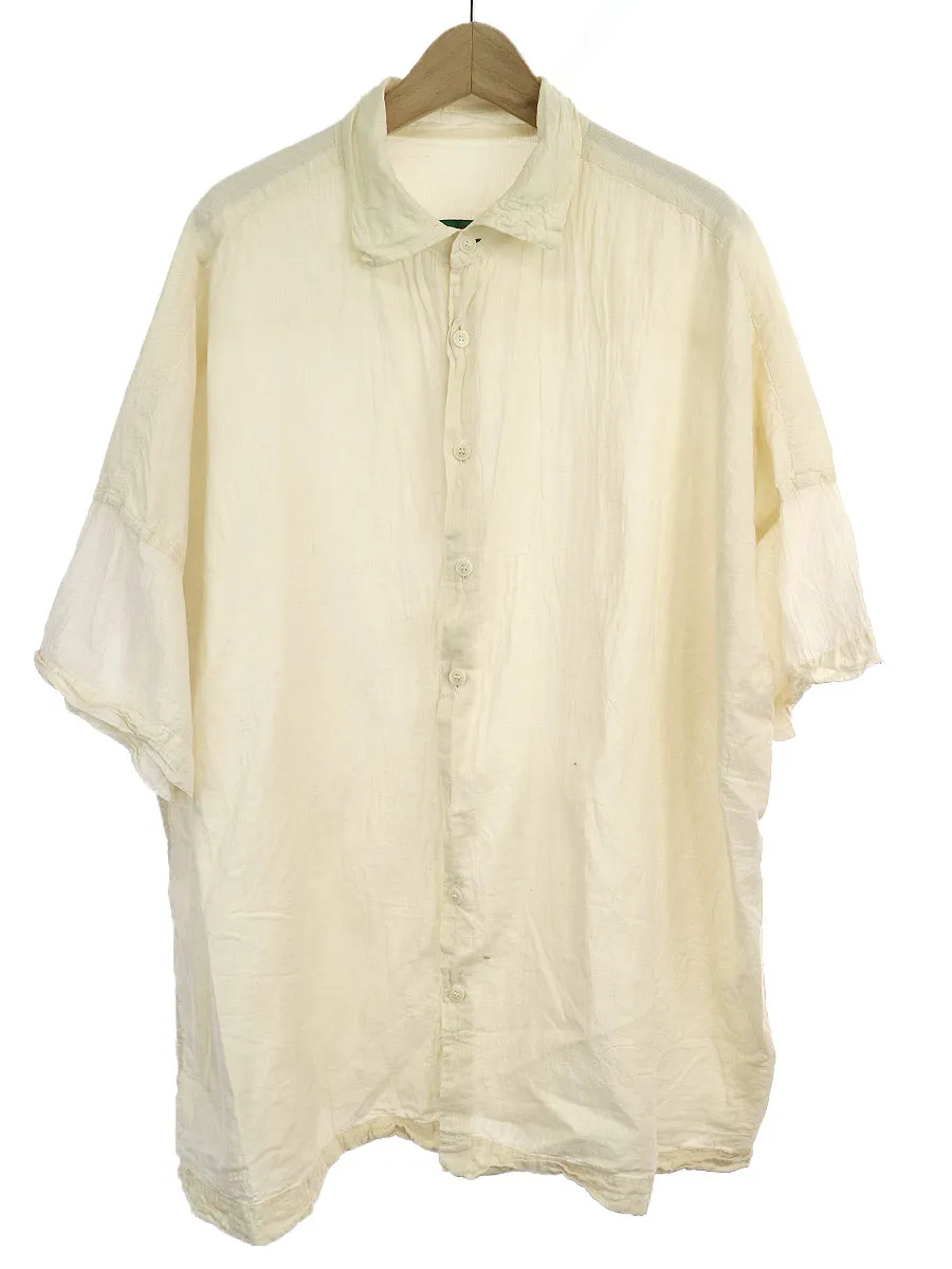 CASEY CASEY ケイシー ケイシー 20SS SQUARE SHIRT VOILE スクエアシャツ