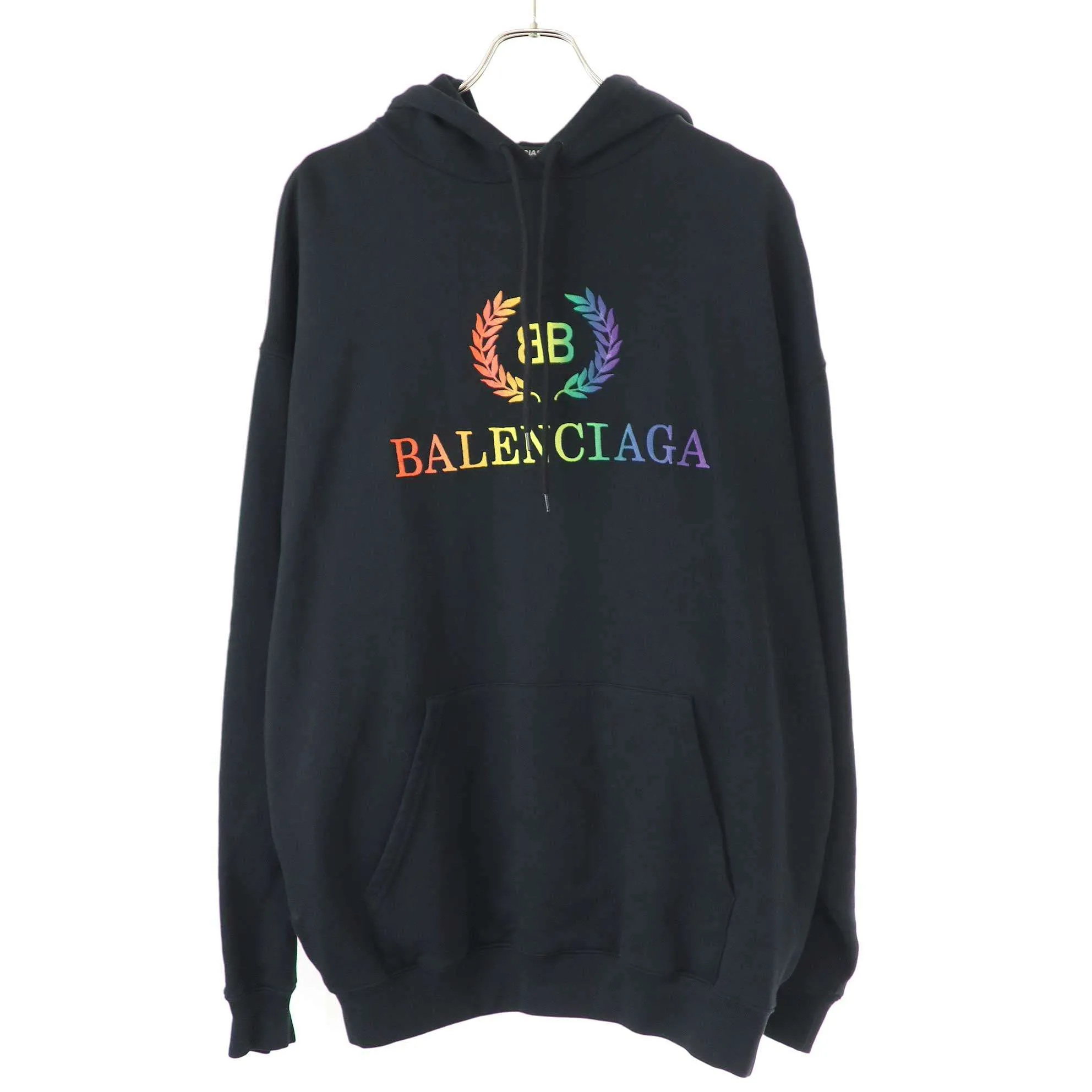 BALENCIAGA バレンシアガ BBロゴ プルオーバースウェットパーカー