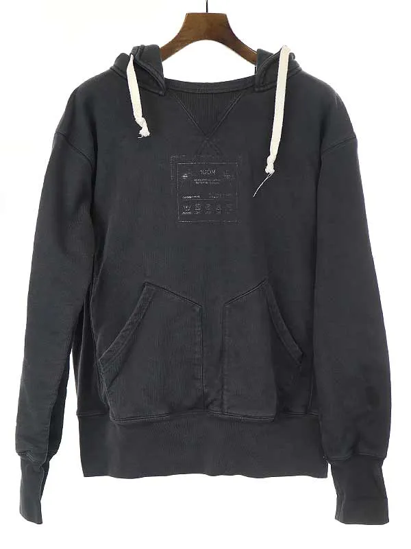 Maison Margiela メゾンマルタンマルジェラ10 21SS 1CON HOODIE ヴィンテージ加工スウェットパーカー