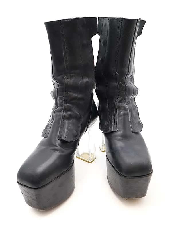 Rick Owens リックオウエンス KISS BOOTS MOTOCROSS クリアヒールプラットフォーム キスブーツ