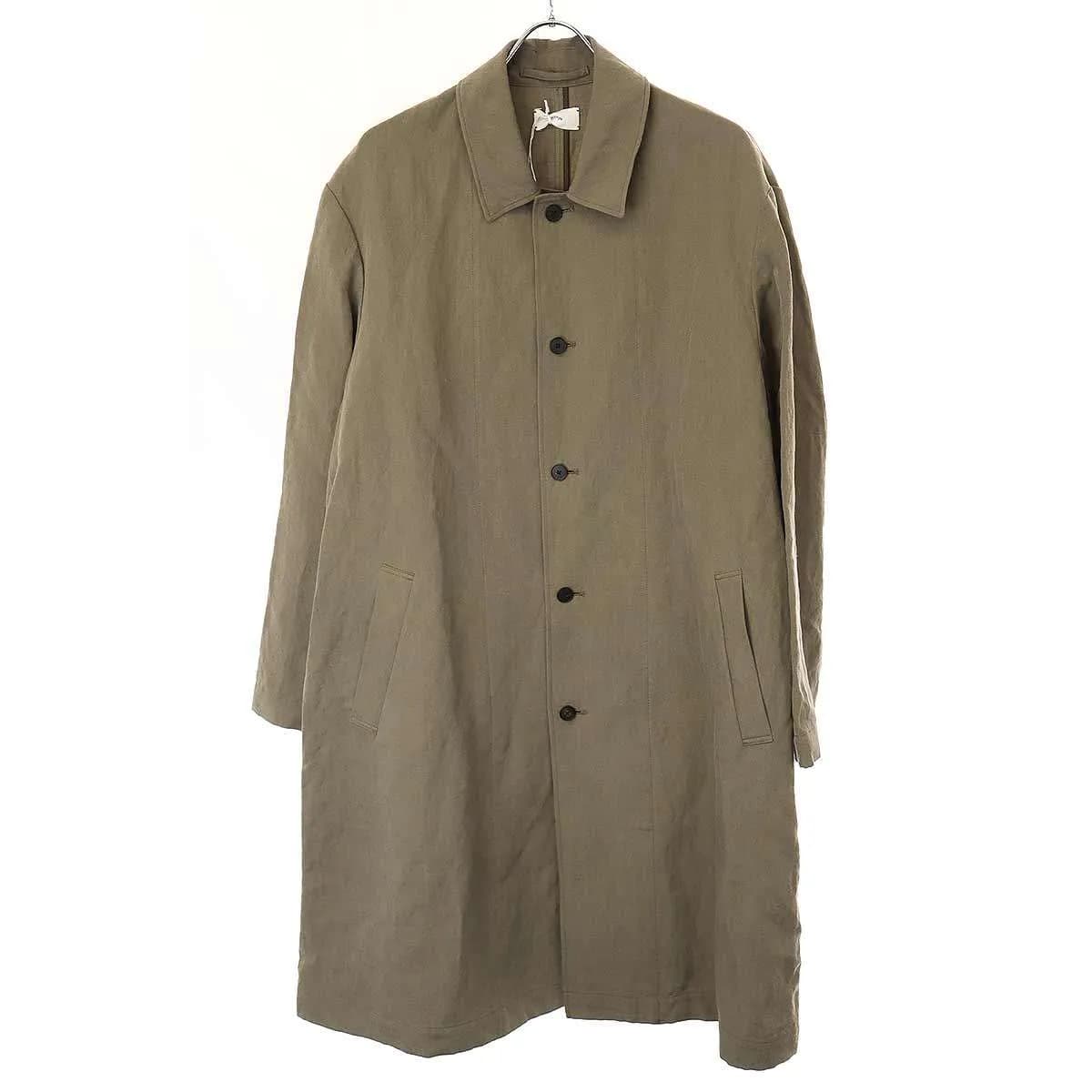 Aton エイトン 24SS NIDOM SILK LINEN BALMACAAN COAT バルマカーンコート 7093381