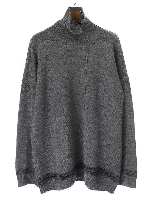 Yohji Yamamoto ヨウジヤマモト プールオム 20AW タートルネックニットセーター