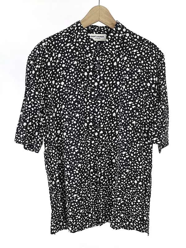 SAINT LAURENT サンローラン パリ 20SS レオパードレーヨンシャツ