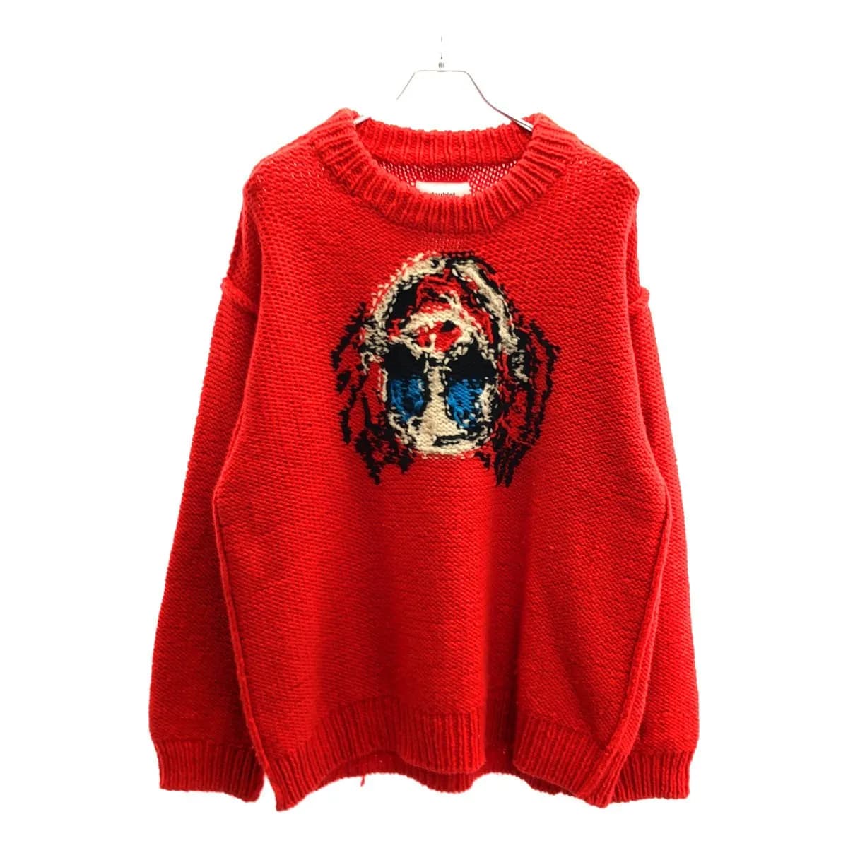 doublet ダブレット 19AW HAND-KNITTING JACQUARD PULLOVER ピエロジャガードニットプルオーバー 19AW22KN25