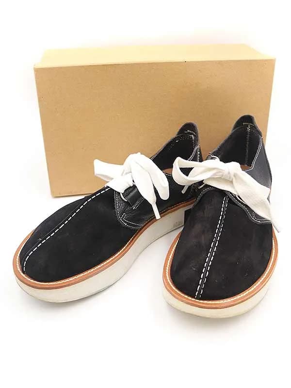GANRYU ガンリュウ 2 Tone Leather Shoes レザー切替厚底シューズ
