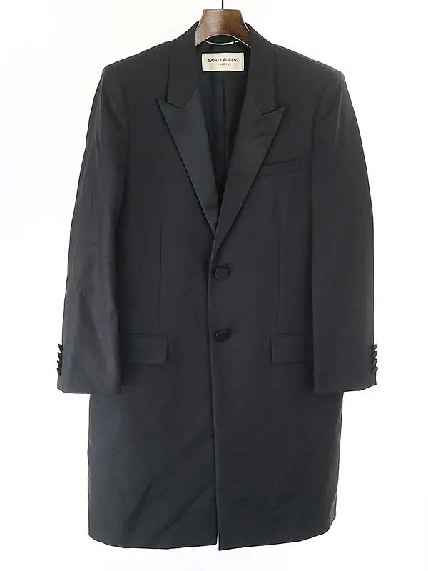SAINT LAURENT サンローラン パリ 14SS スモーキングロングジャケット