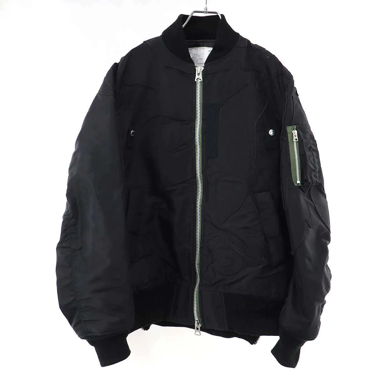 sacai サカイ 24SS Nylon Twill Embroidered Patch Blouson ボンバージャケット 24-03319M