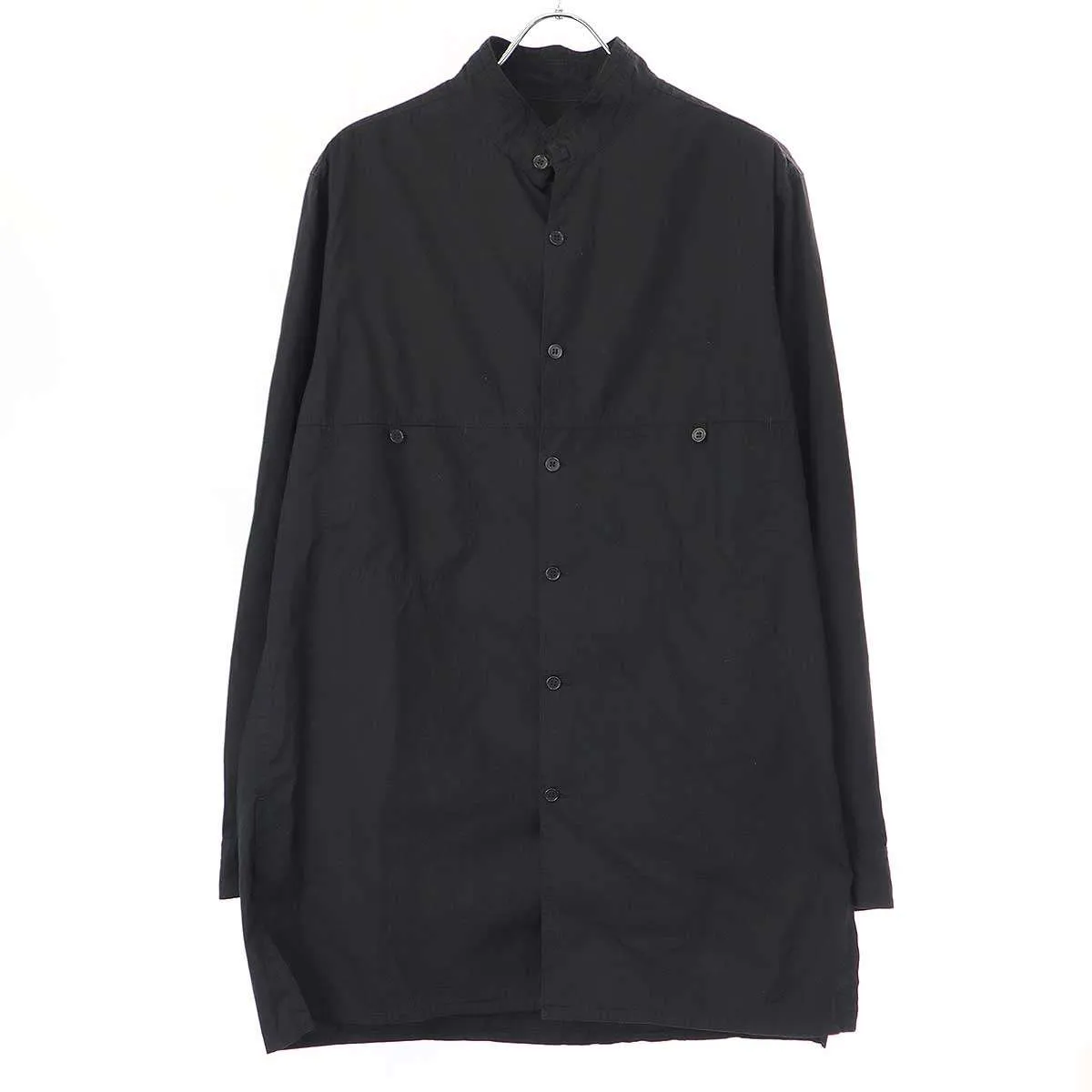 Yohji Yamamoto ヨウジヤマモト プールオム 23AW コットンブロードマンダリンカラーシャツ