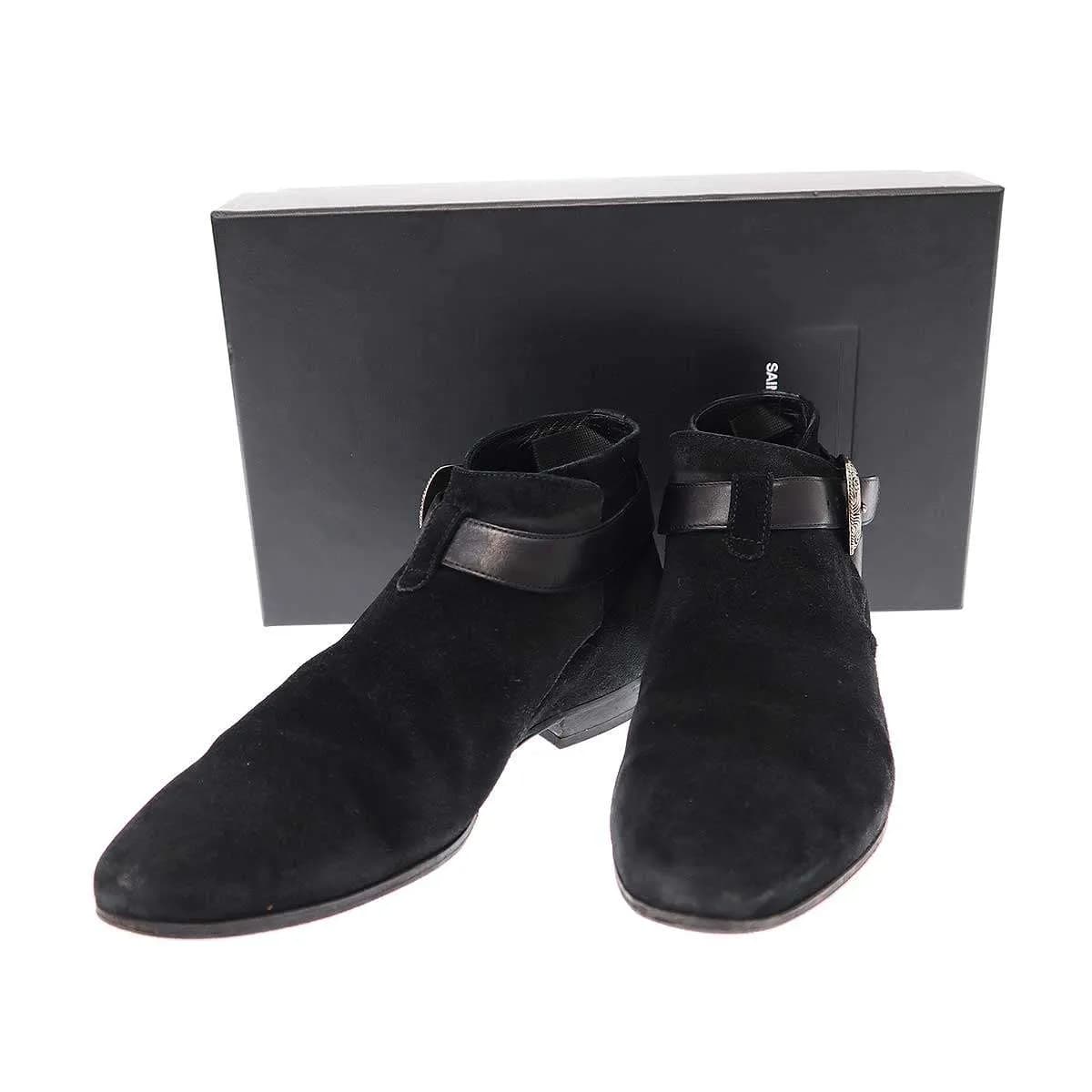 SAINT LAURENT サンローラン パリ シグネチャーロンドンクロップドウエスタンジョッパーブーツ