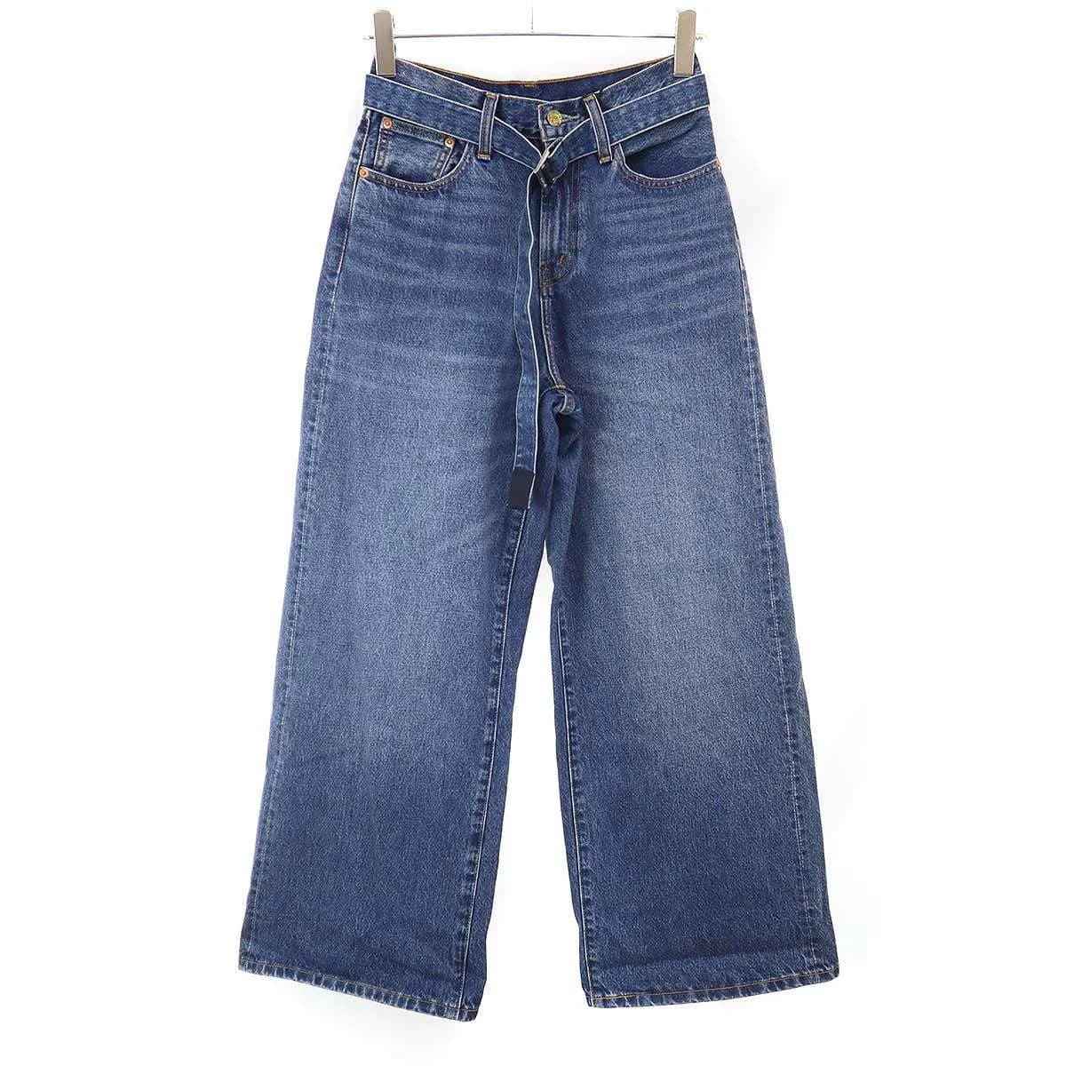 sacai サカイ リーバイス 25SS Denim Pants ベルテッドバギーデニムパンツ