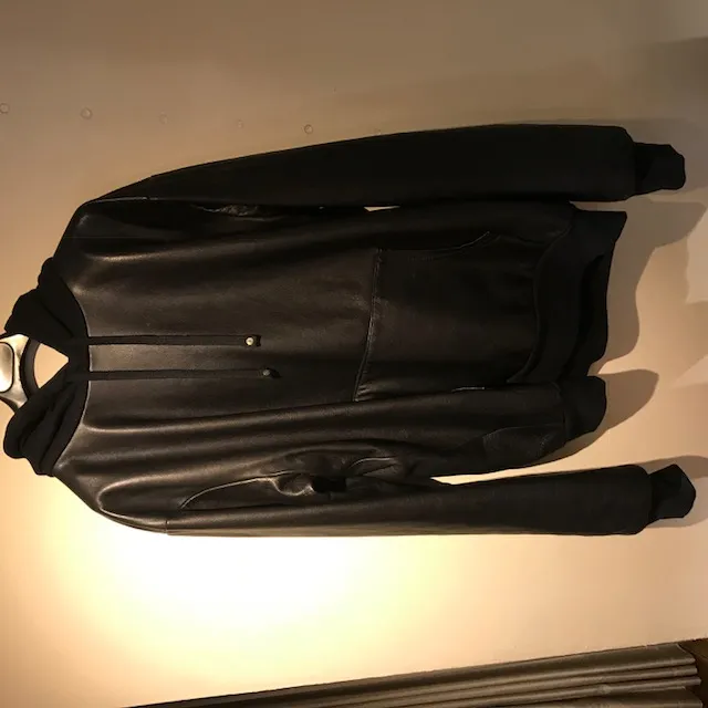 CHROME HEARTS CHROME HEARTS フードクロスレザープルオーバーパーカー