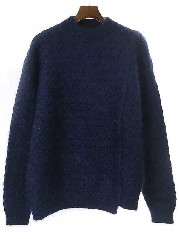 UNUSED アンユーズド 22AW MOHAIR CREWNECK SWEATER モヘヤクルーネックニットセーター