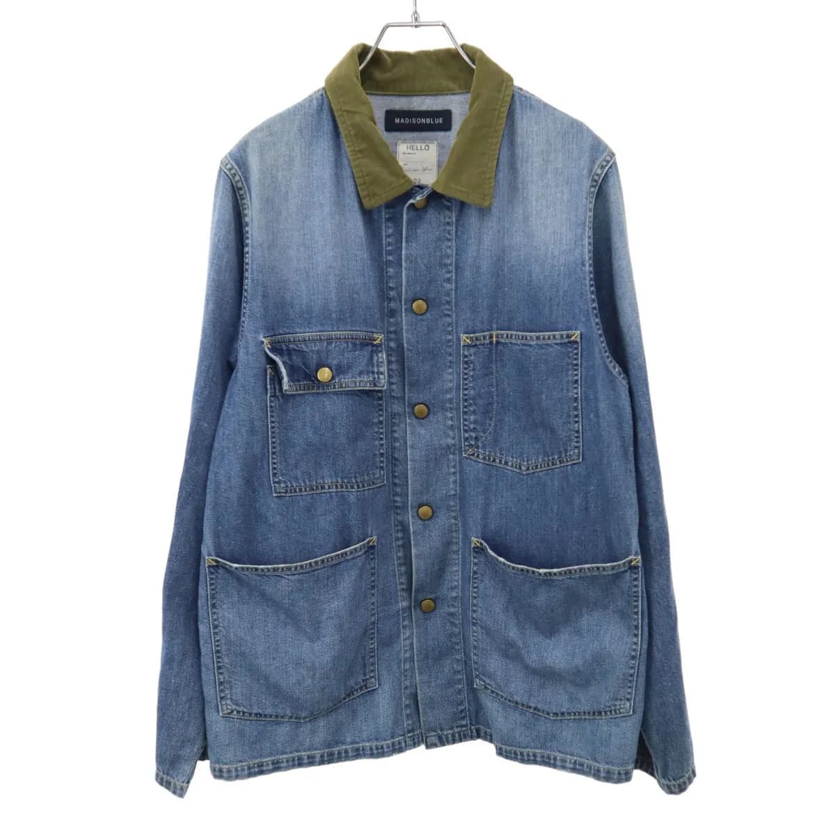 MADISON BLUE マディソンブルー 23AW COVERALL JACKET DENIM デニムカバーオールジャケット MB234-1001