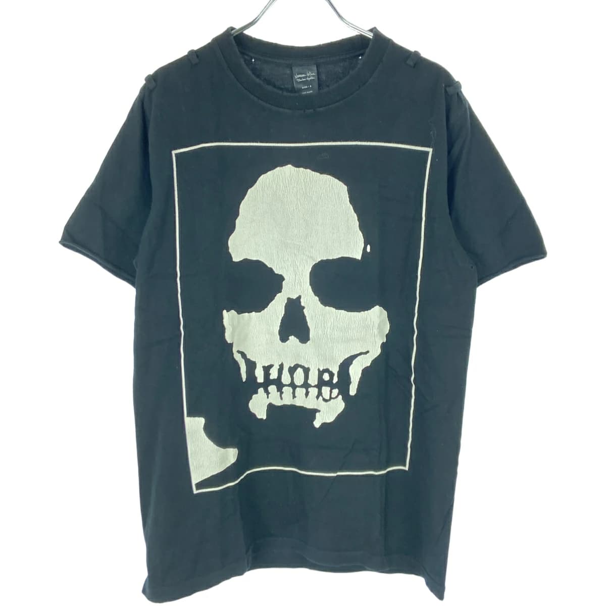 NUMBER NINE ナンバーナイン 2006SS ガンズ期 ダメージ加工スカルプリントTシャツ