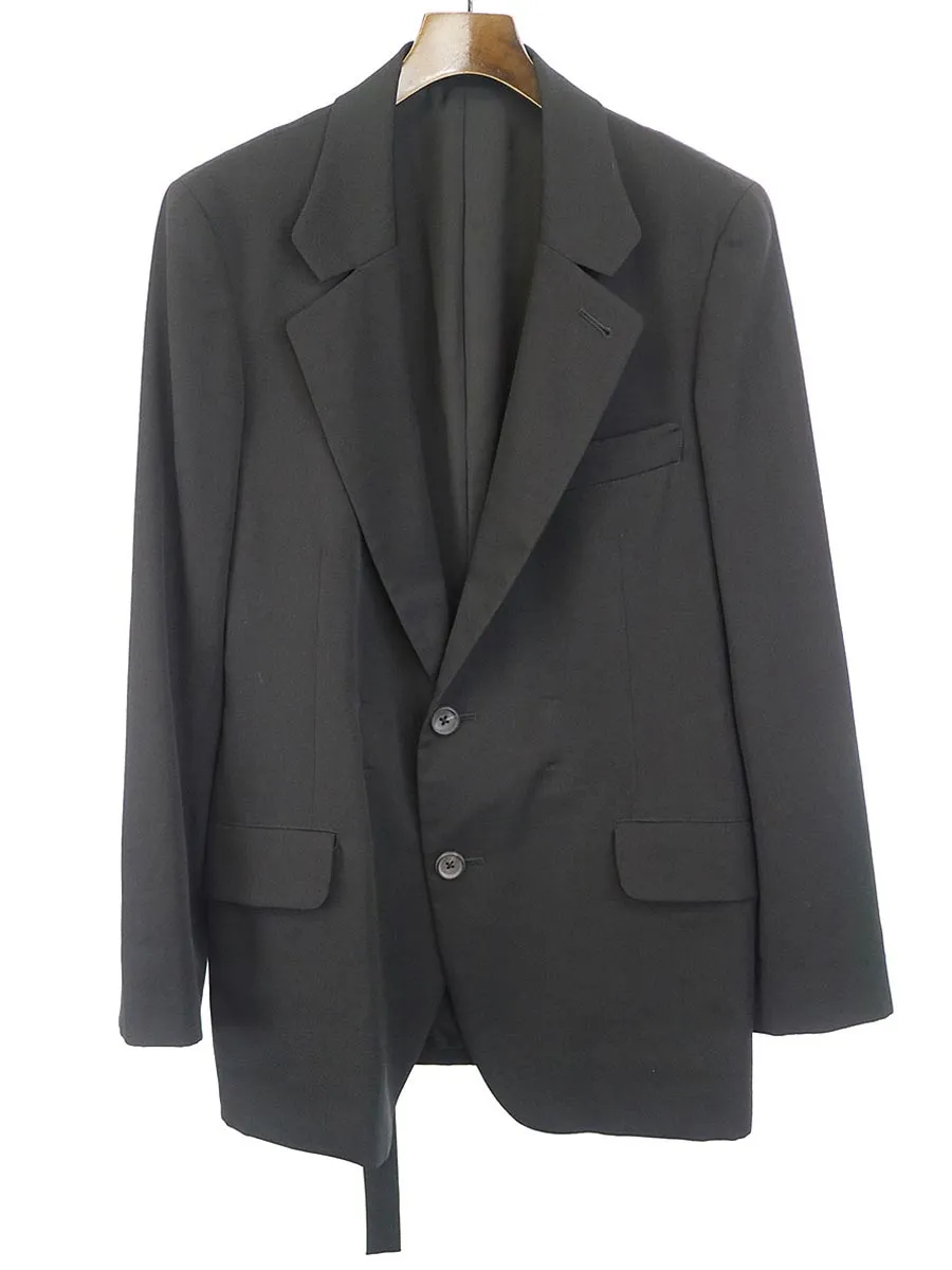 Yohji Yamamoto ヨウジヤマモト プール オム 11AW ウールギャバジン2Bテーラードジャケット