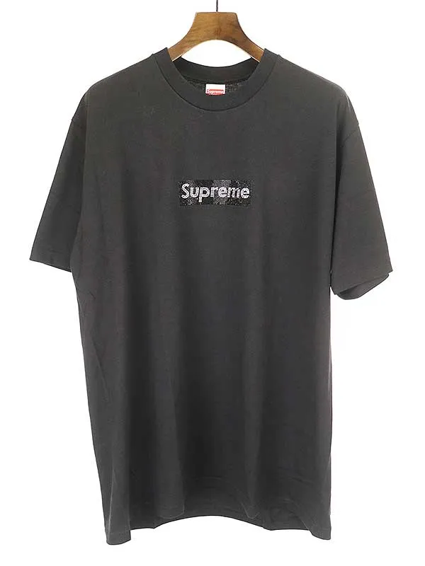 Supreme シュプリーム×スワロフスキー 19SS 25th Anniversary Box Logo Tee スワロTシャツ