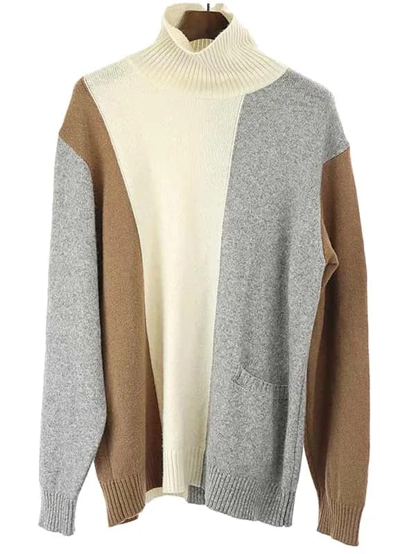 UNDERCOVER アンダーカバー 20AW ミックスカラーウールタートルネックニットセーター