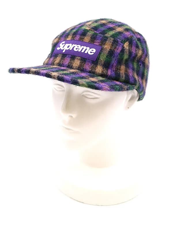 Supreme シュプリーム 15AW Wool Plaid Camp Cap キャップ 帽子