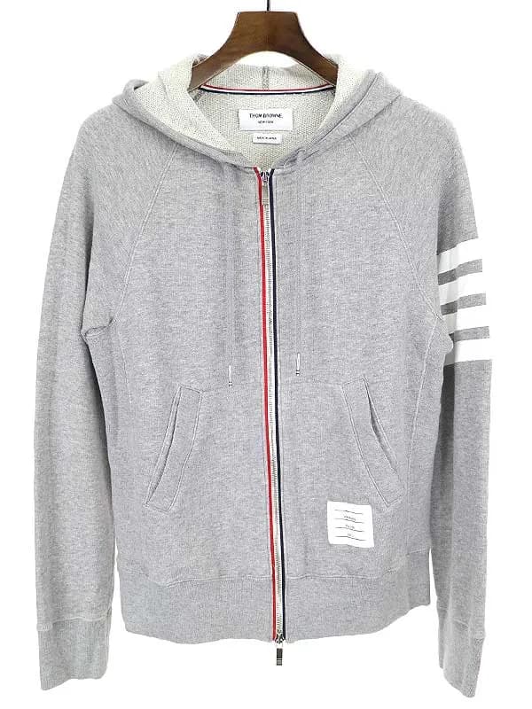 THOM BROWNE トムブラウン 14SS トリコロールスウェットパーカー