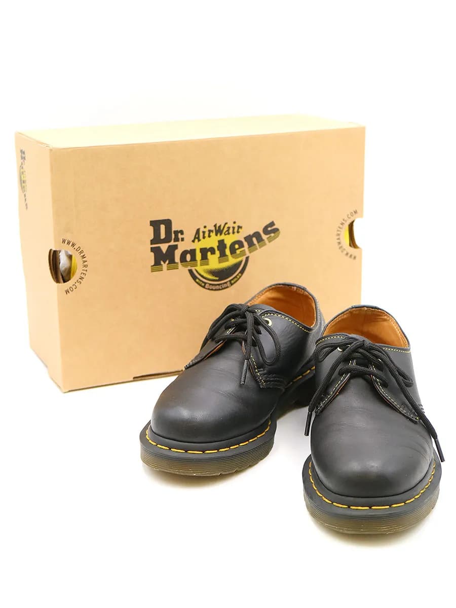 Dr.Martens ドクターマーチン×ヨウジヤマモト 17AW 1461 YY GS 3 Eyelets Plain toe Shoes レザーシューズ