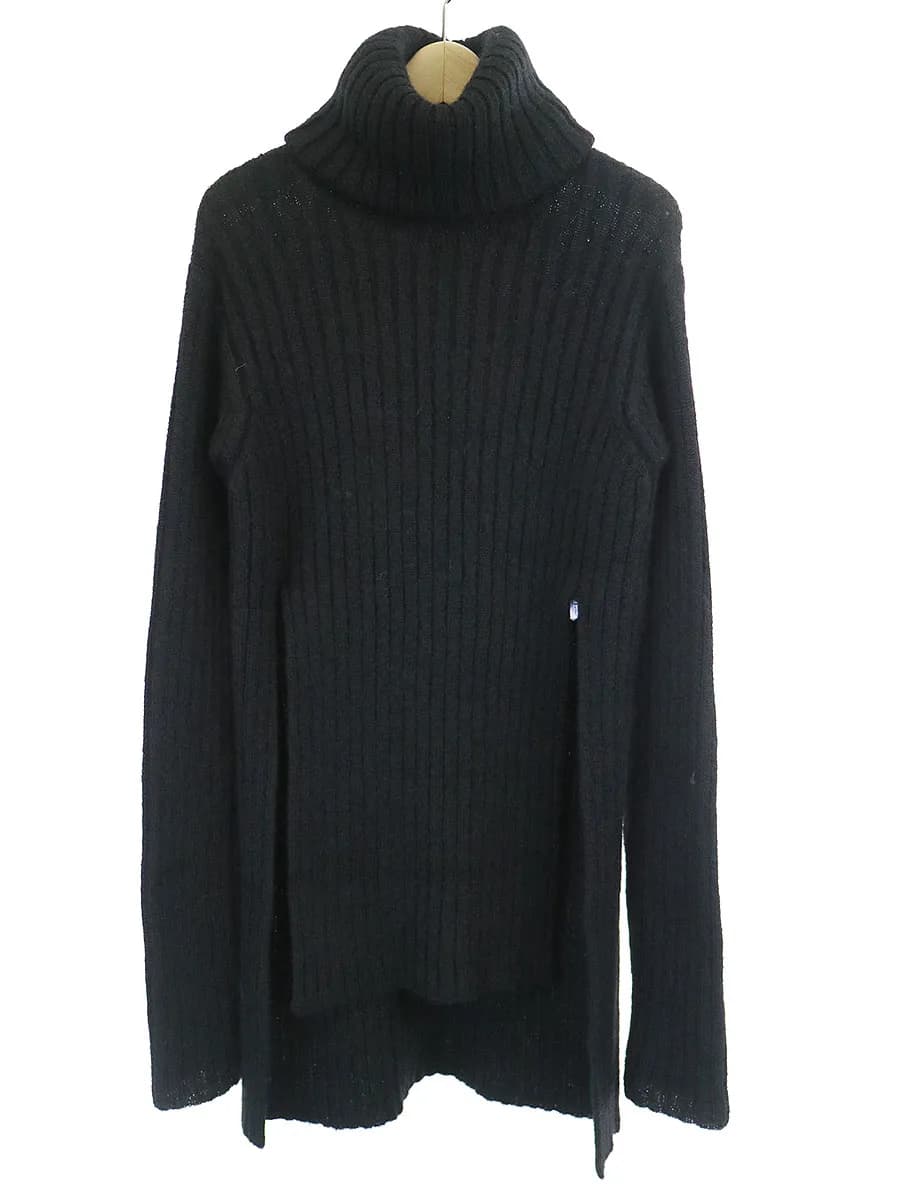 BALMAIN HOMME バルマン パリ スリットデザインモヘヤウールハイネックニットセーター