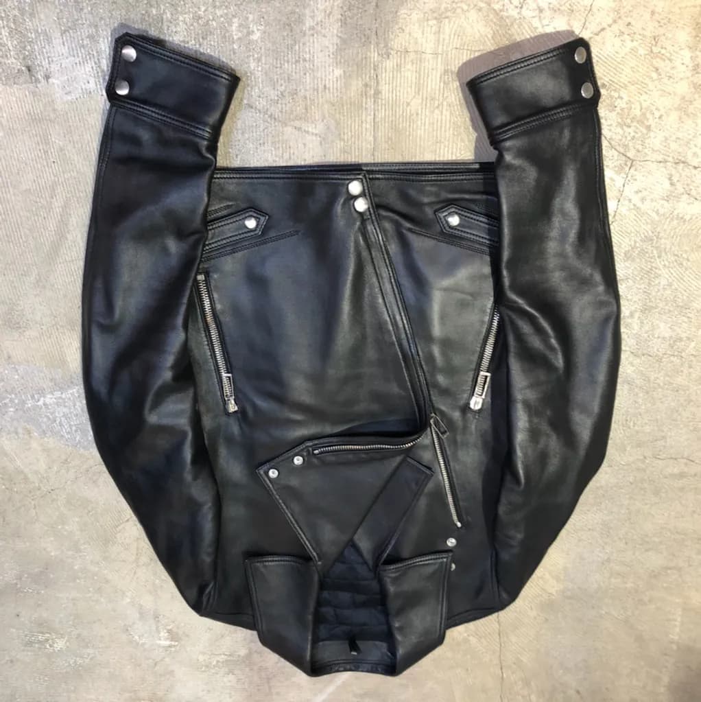 Dior HOMME DIOR HOMME 09AW レザーダブルライダースジャケット