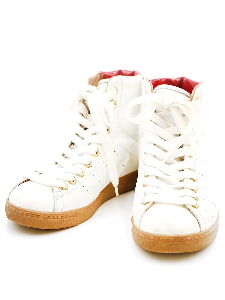 DSQUARED2 ディースクエアード ハイカットレザースニーカー