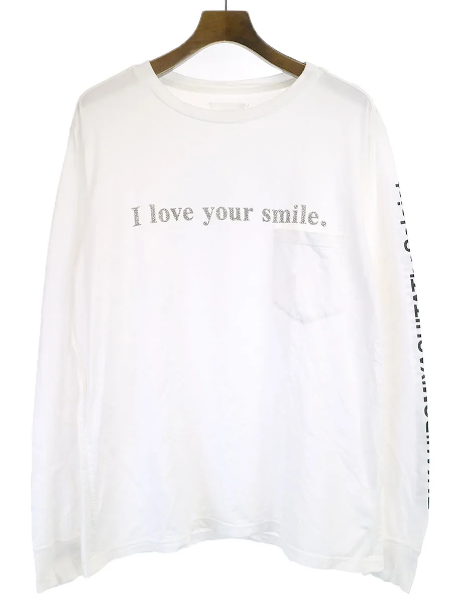 TAKAHIROMIYASHITA The SoloIst. タカヒロミヤシタ ザ ソロイスト 20AW i love your smile プリントカットソー