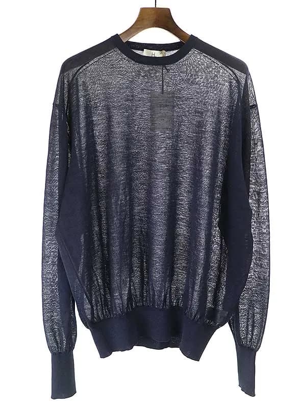HERILL ヘリル ramie high gauge crewneck ハイゲージニットカットソー
