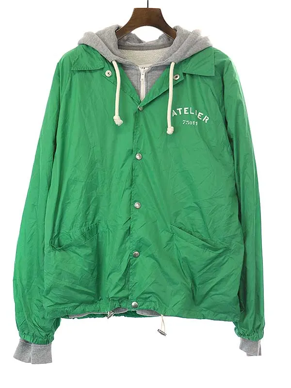Maison Margiela メゾン マルタン マルジェラ 14 18SS レイヤードコーチジャケット パーカー